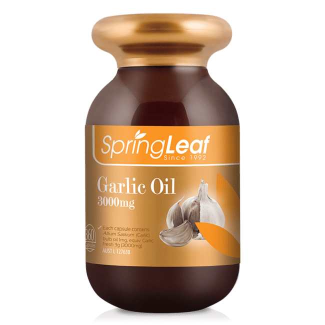 Spring Leaf Garlic Oil 3000mg/360 Capsules - BeeVitamins