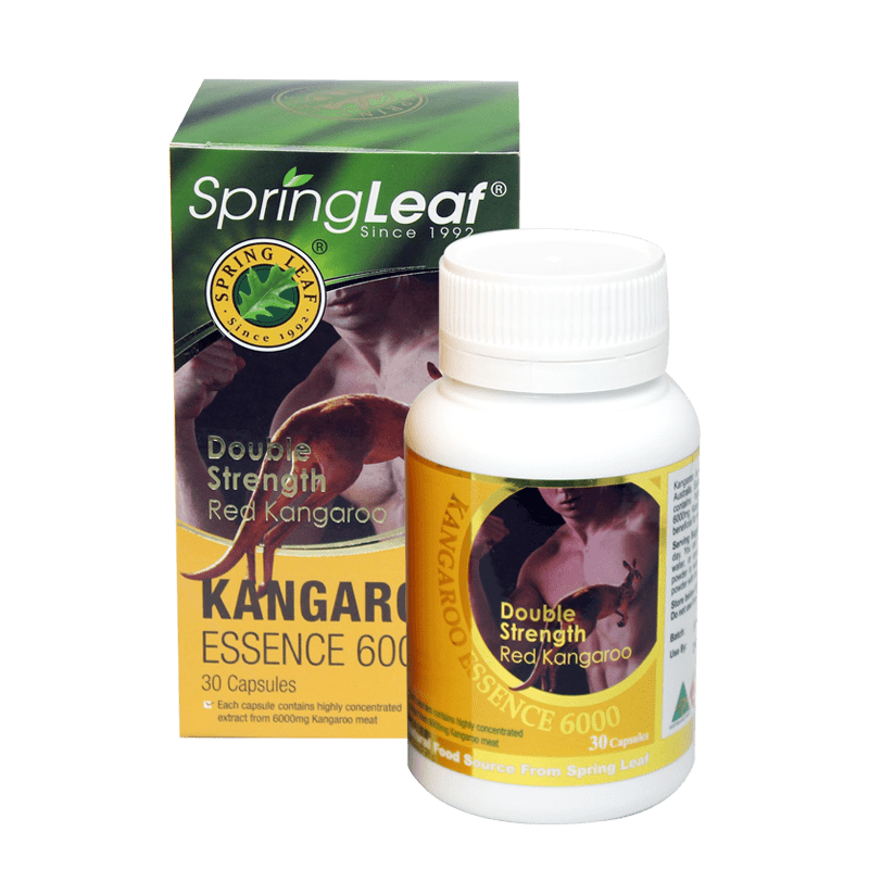 Spring Leaf Kangaroo Essence 6000mg 30 Capsules - BeeVitamins