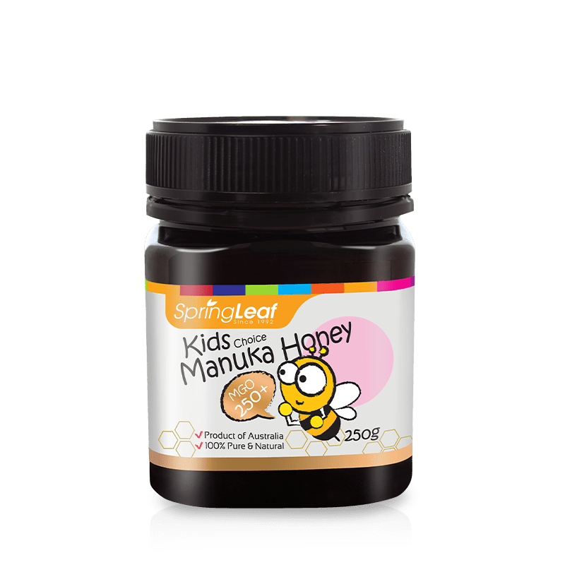 Spring Leaf Kids Manuka Honey MGO 250+ 250g - BeeVitamins