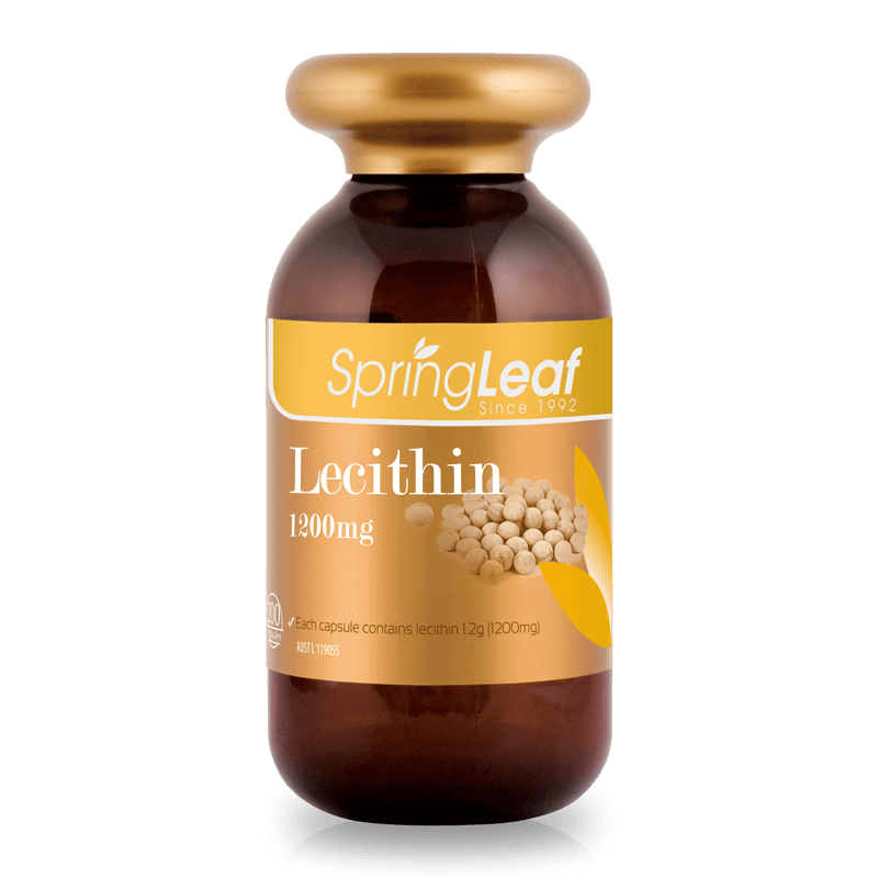 Spring Leaf Lecithin 1200mg 200 Capsules - BeeVitamins