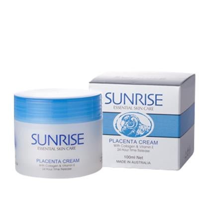 Sunrise Placenta Cream with Collagen and Vitamin E 24 Hour Time Release 100mL - BeeVitamins