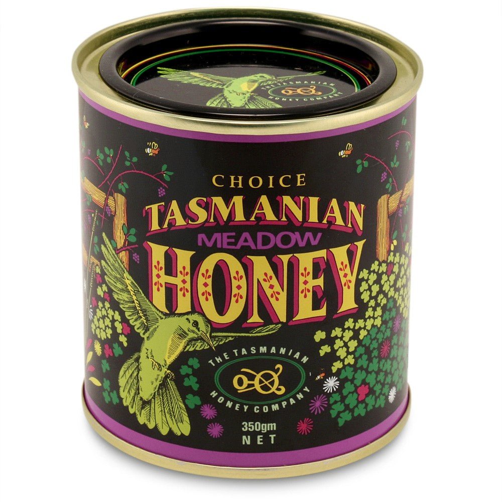 Tasmanian Meadow Honey - Tasmanian Honey Company - 350g Tin - BeeVitamins