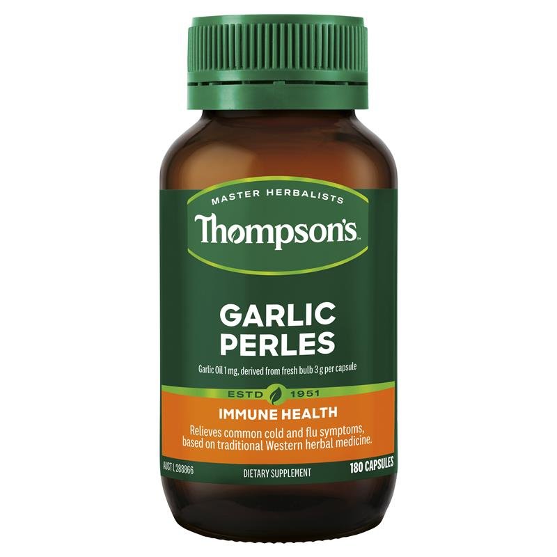 Thompson's Garlic Perles 180 Capsules - BeeVitamins