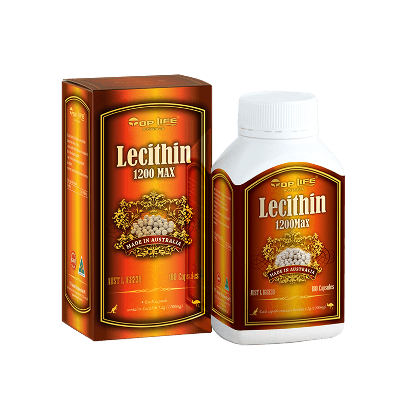 Top Life Lecithin 1200 Max 180 Capsules - BeeVitamins