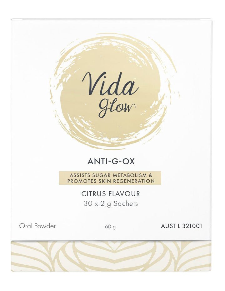 Vida Glow Anti - G - Ox Citrus Flavour 30 x 2G Sachets (Exp date: 09/2022) - BeeVitamins
