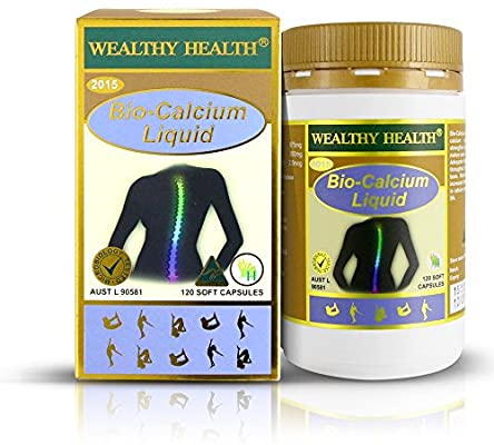Wealthy Health Bio Calcium Liquid 120 Capsules - BeeVitamins
