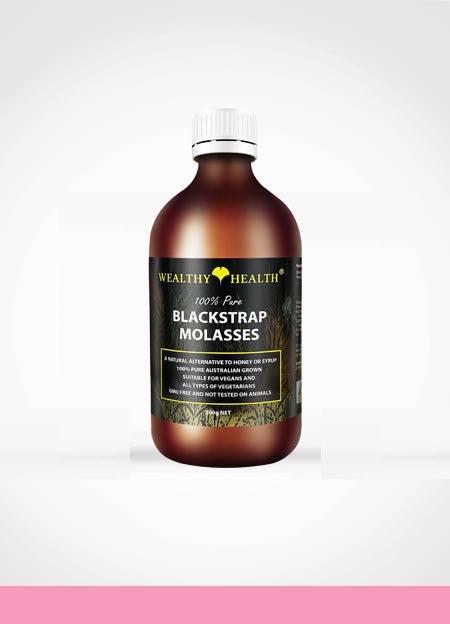 Wealthy Health Blackstrap Molasses 100% Pure - BeeVitamins