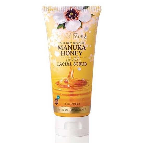 Wild Ferns Manuka Honey Facial Scrub 100mL - BeeVitamins