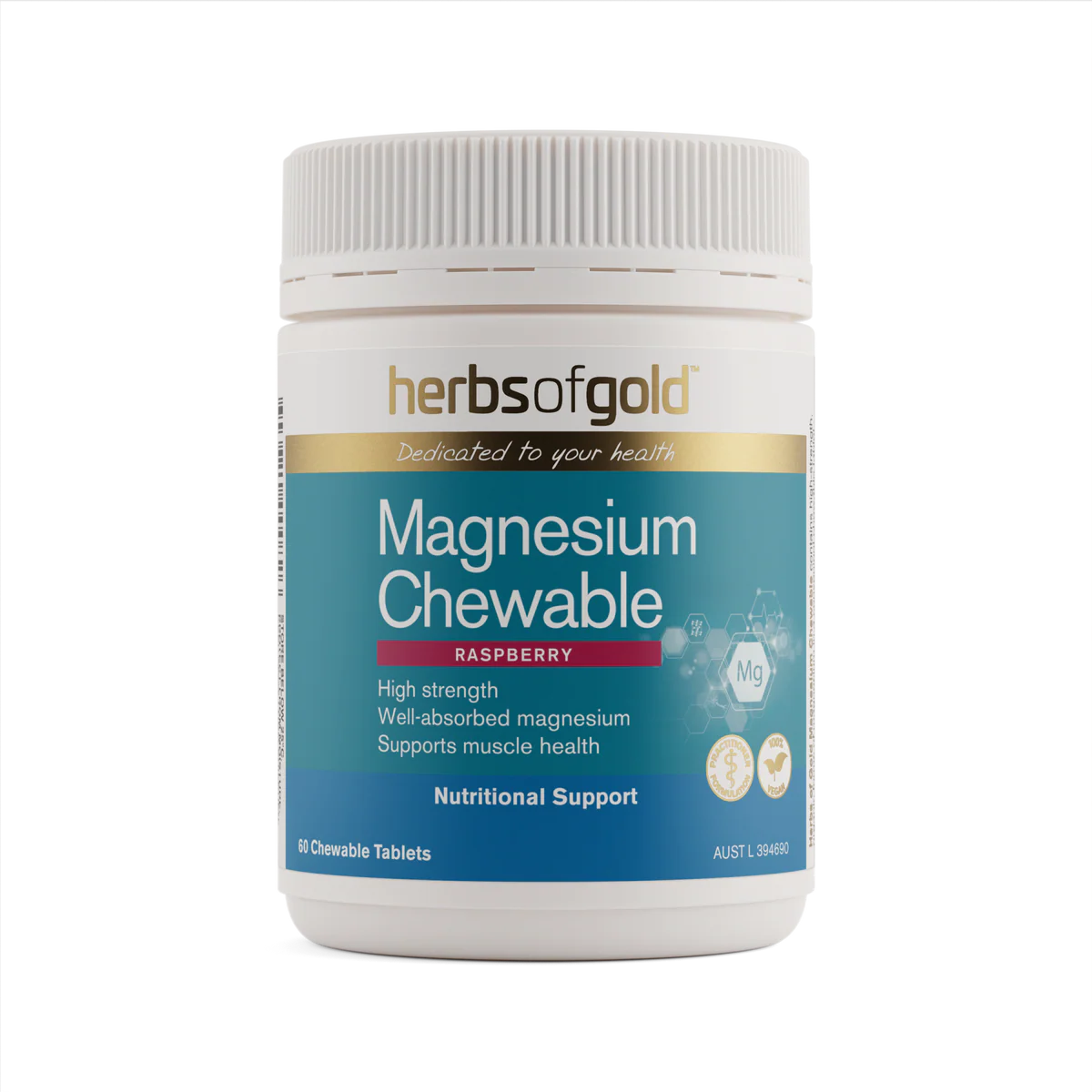 Herbs of Gold Magnesium Chewable 60 Tablets