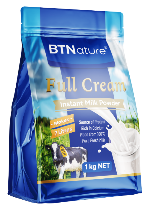 BTNature Full Cream Bags Instant Milk Powder 1Kg