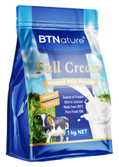 BTNature Full Cream Bags Instant Milk Powder 1Kg