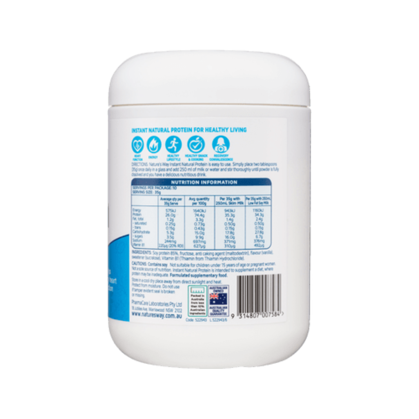 Nature's Way Protein Vanilla 375g