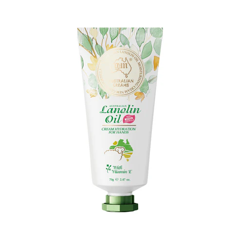 G&M Australian Lanolin Oil Hand Cream with Vitamin E 70g Tube
