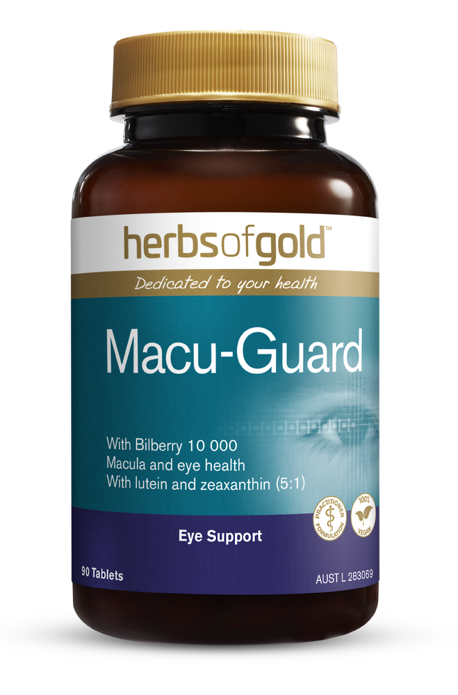 Herbs of Gold Macu-Guard with Bilberry 10000 / 90 Tablets