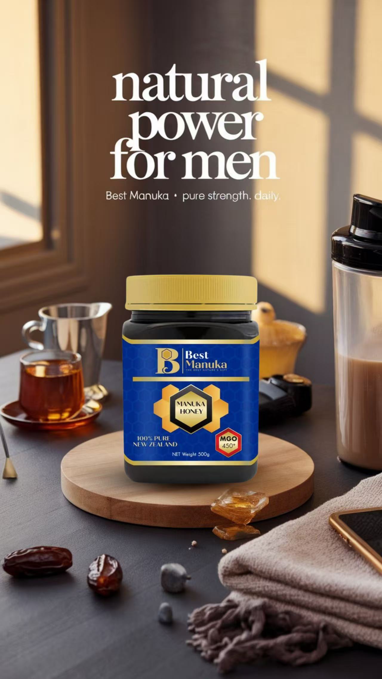 Best Manuka MGO 450+ 500g 新西兰麦卢卡蜂蜜