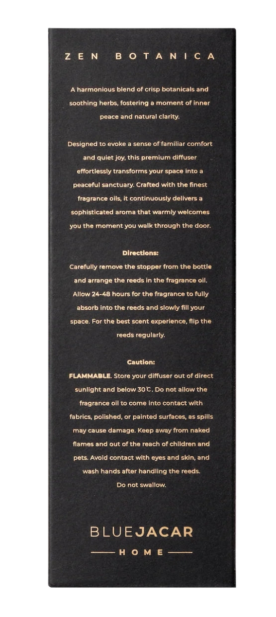 Blue Jacar Fragrance Diffuser Zen Botanica 200mL