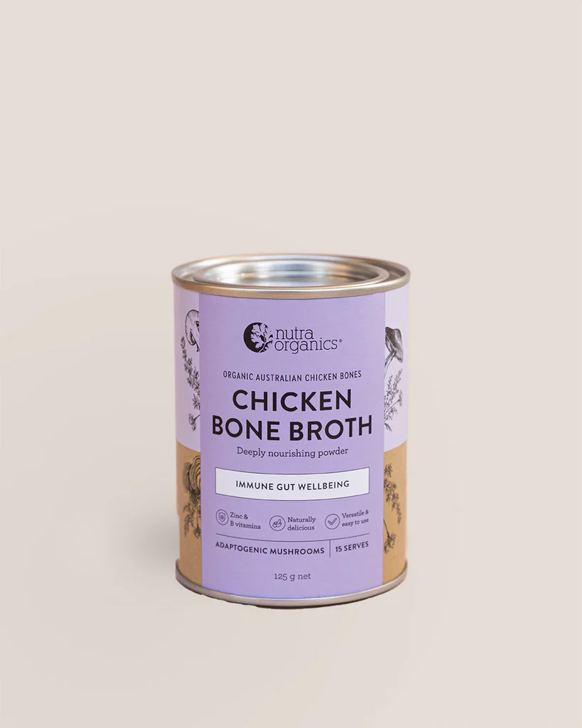 Nutra Organics Chicken Bone Broth Mushrooms 125g