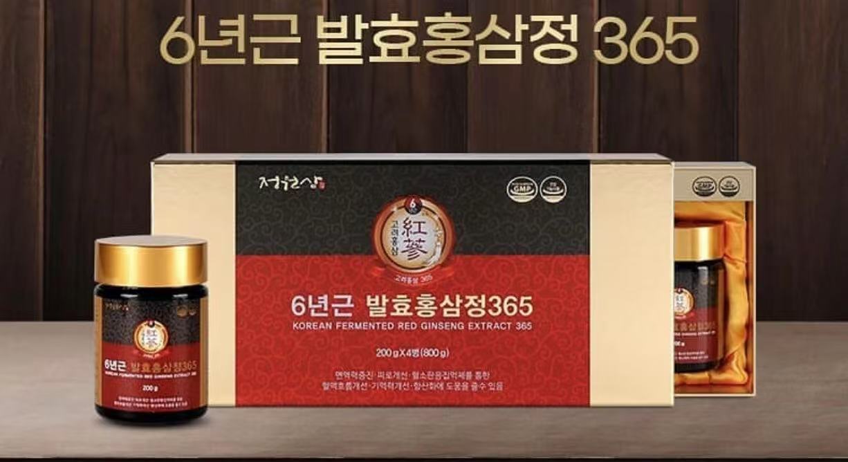 Fermented Red Ginseng Extract 365 200g x 4 Bottles
