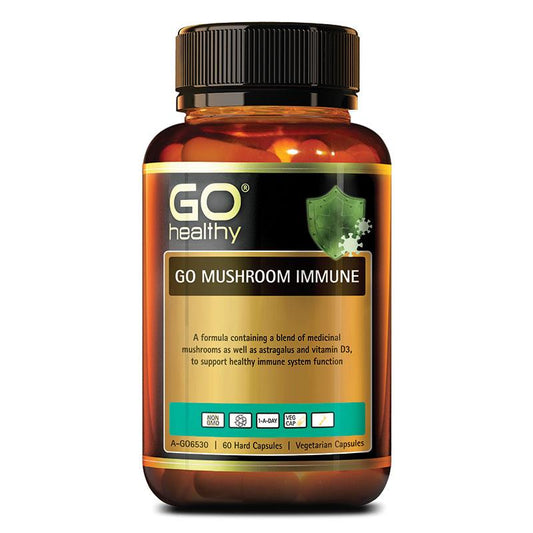 Go Healthy Mushroom Immune 60 Vegan Capsules