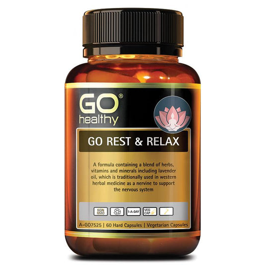 Go Healthy Rest & Relax 60 Vegan Capsules (Exp date: 02/2025)