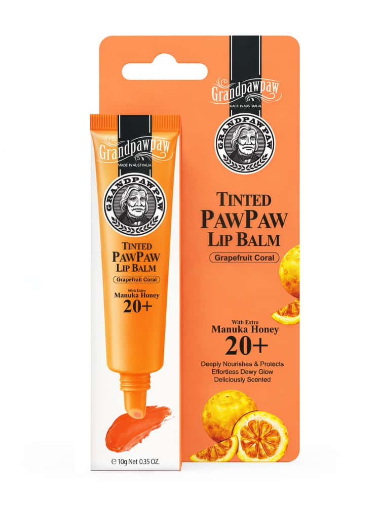 GrandPawpaw Lip Balm Grapefruit Coral 10g
