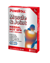 PoweRoll Muscle & Joint Herbal Hot Spa 2 IN 1 Patches 2Pcs