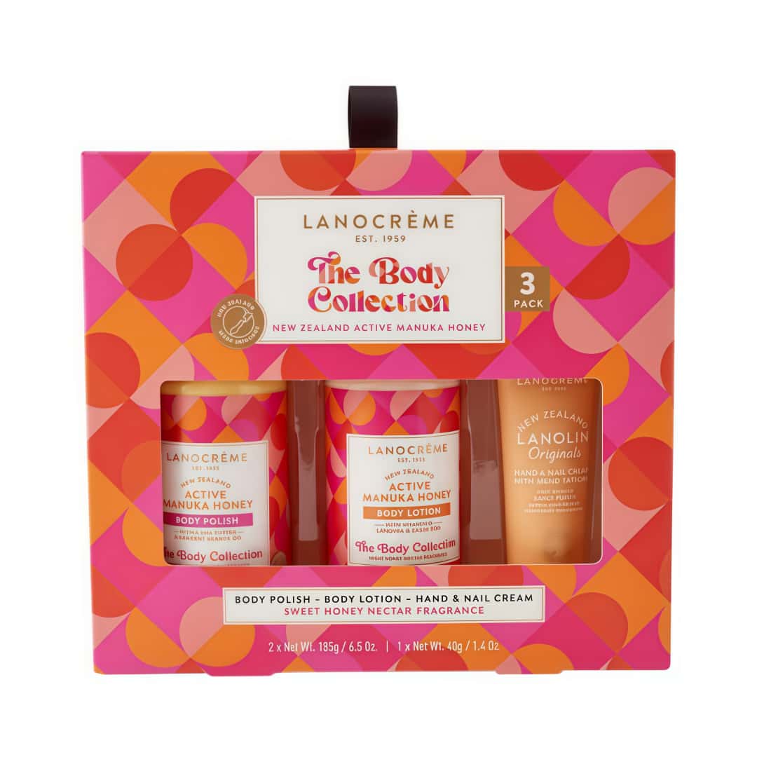 Lanocreme Active Manuka Honey The Body Collection 3 Pack