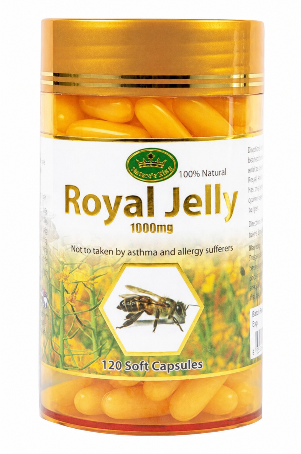 Nature's King Royal Jelly 1000mg 120 Soft Capsules