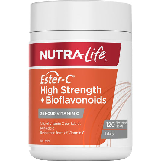 NutraLife Ester-C High Strength+ Bioflavonoids 120 Tablets