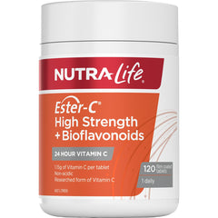 NutraLife Ester-C High Strength+ Bioflavonoids 120 Tablets