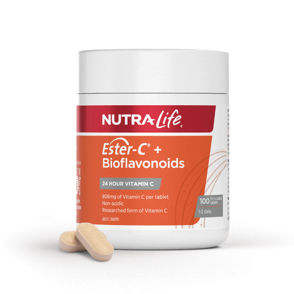 Nutralife Ester C 1000mg + Bioflavonoids 100 Tablets