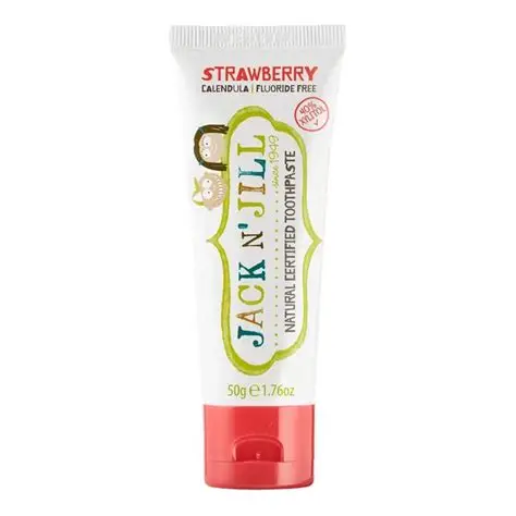 Jack n Jill Natural Certified Toothpaste Strawberry 50g