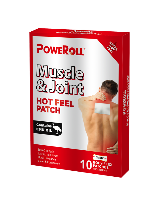 Poweroll Muscle & Joint Hot Feel Patch 10 Patches
