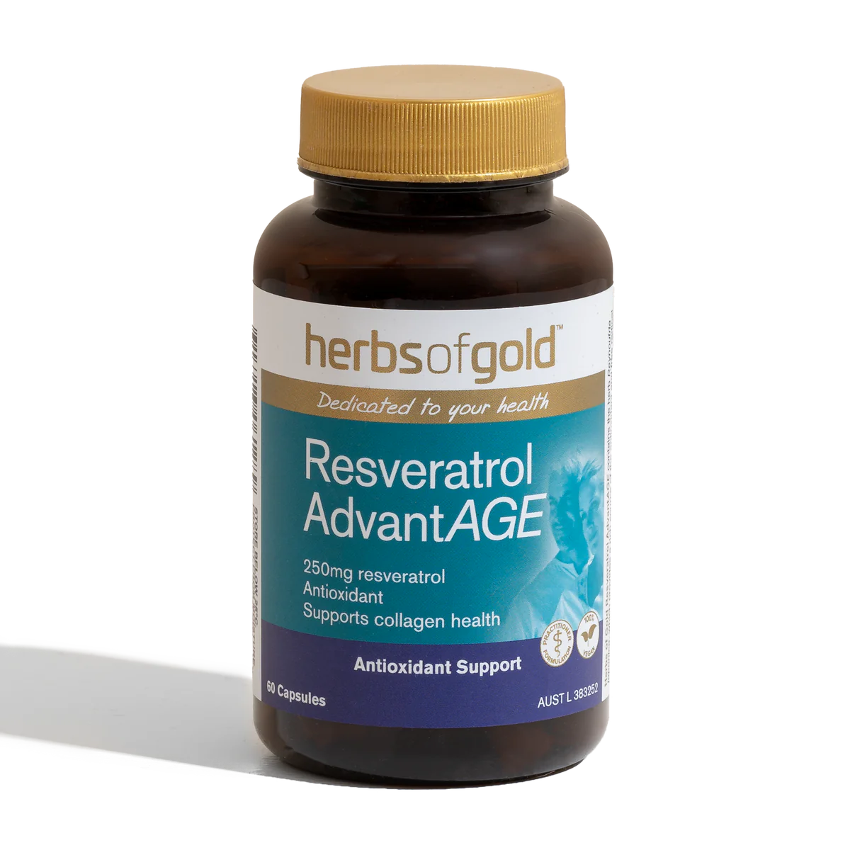 Herbs of Gold Resveratrol AdvantAGE 60 Capsules