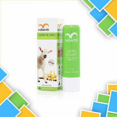 Rebirth Vanilla Lip Balm with Cocoa Butter & Vitamin E