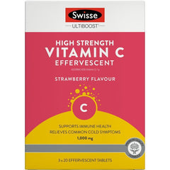 Swisse High Strength Vitamin C 1000mg Effervescent 60 Tablets
