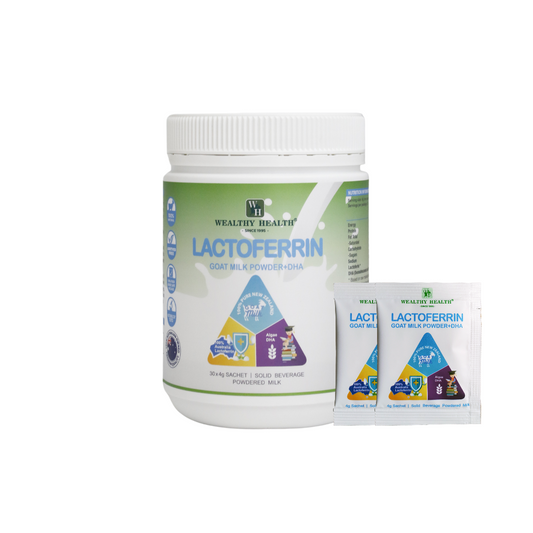Wealthy Health Lactoferrin Goat Milk Powder + DHA