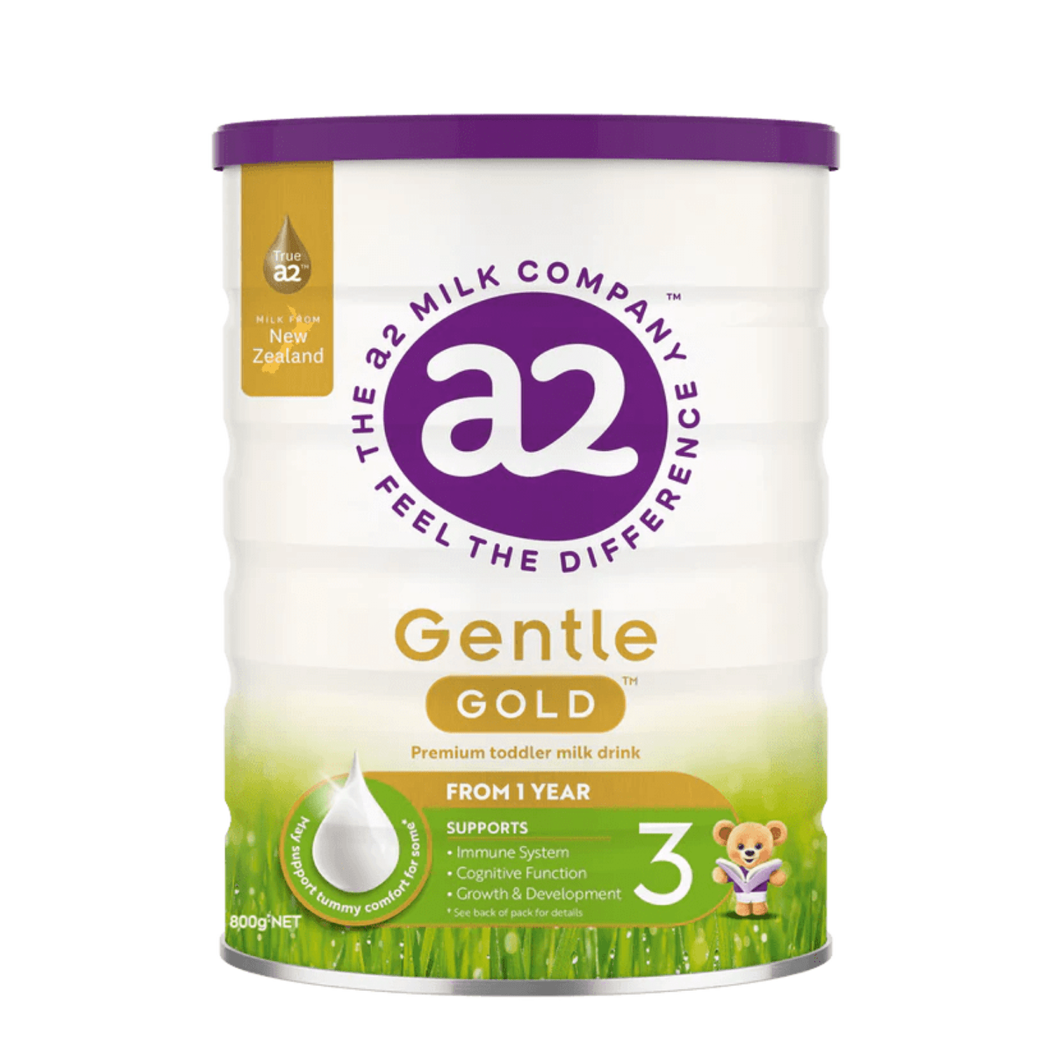 A2 Gentle Gold Premium Toddler Milk Stage 3 From 1 Year to 3 Years 800g - BeeVitamins