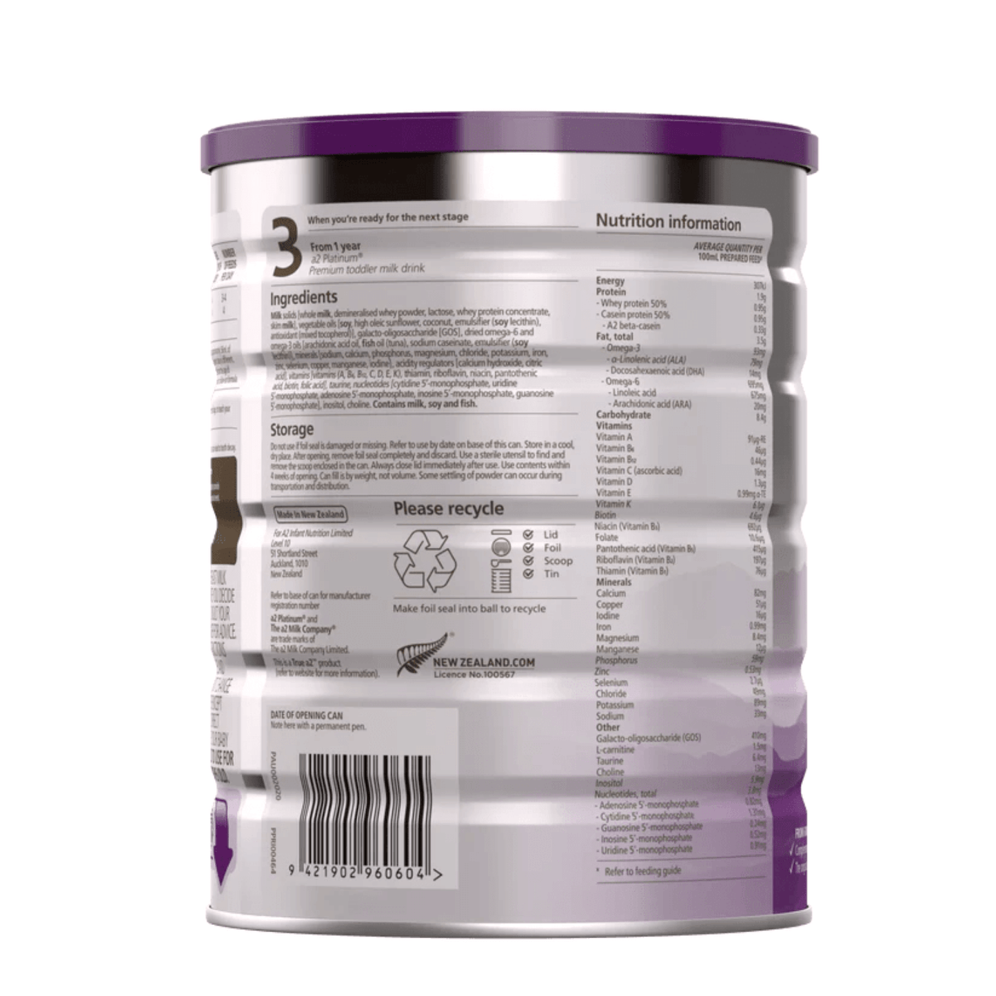 A2 Platinum Premium Follow - on Formula Stage 2 6 - 12 months 900g - BeeVitamins