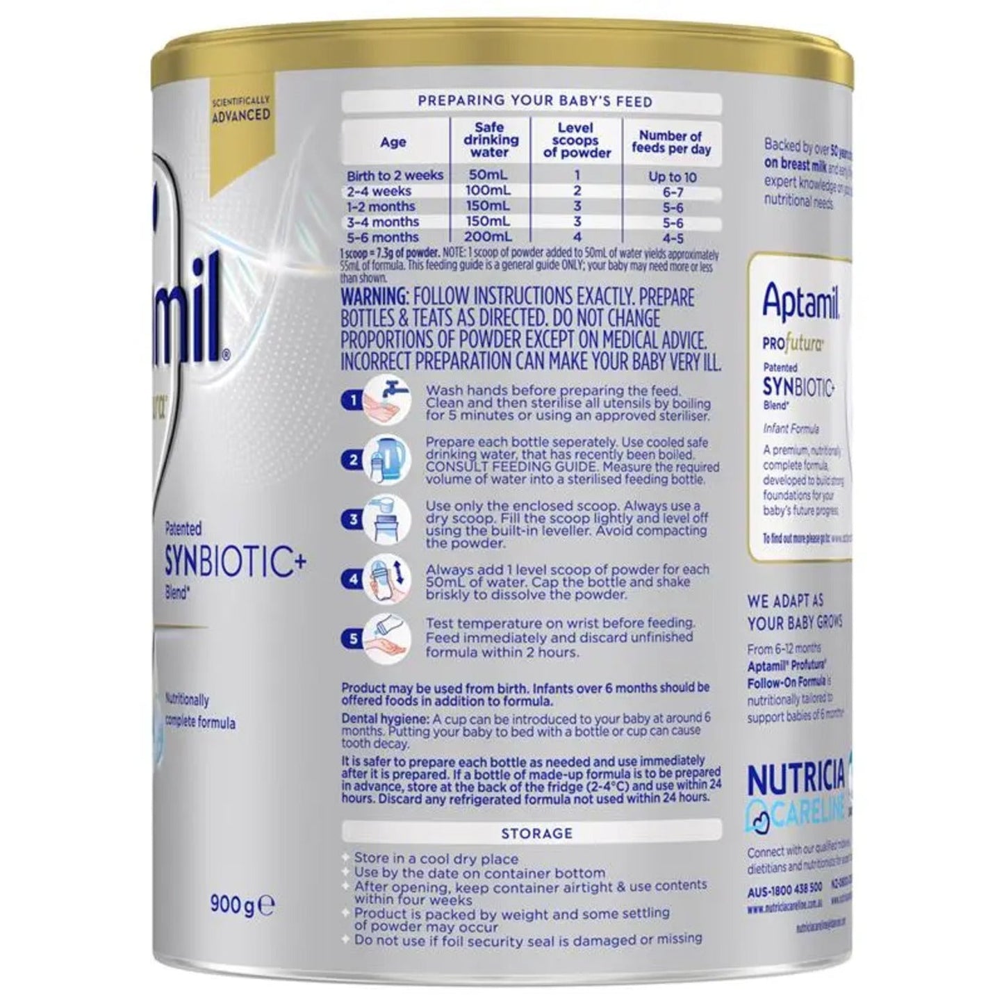 Aptamil Profutura Stage 1 Infant Formula 900g - BeeVitamins