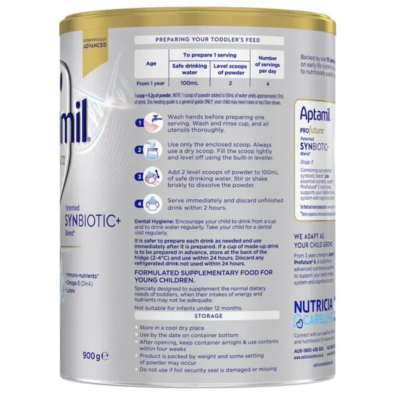 Aptamil Profutura Stage 3 Toddler From 1 Year 900g - BeeVitamins