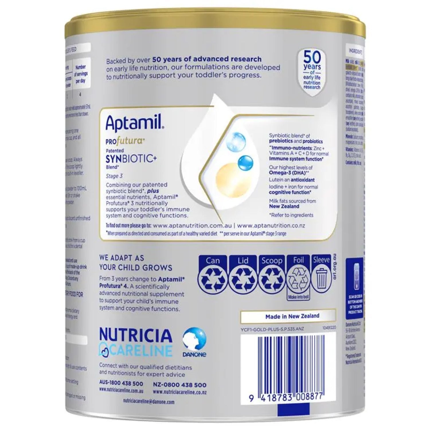 Aptamil Profutura Stage 3 Toddler From 1 Year 900g – BeeVitamins