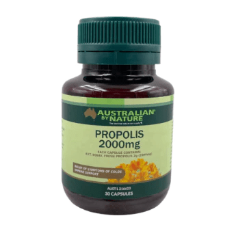 Australian By Nature Propolis 2000mg 30 Capsules - BeeVitamins
