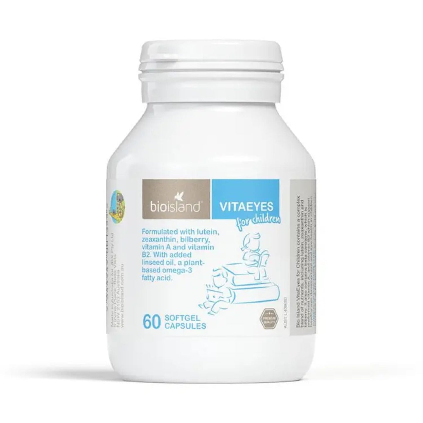 Bio Island VitaEyes for Children 60 Capsules (Exp date: 22/07/2026) - BeeVitamins