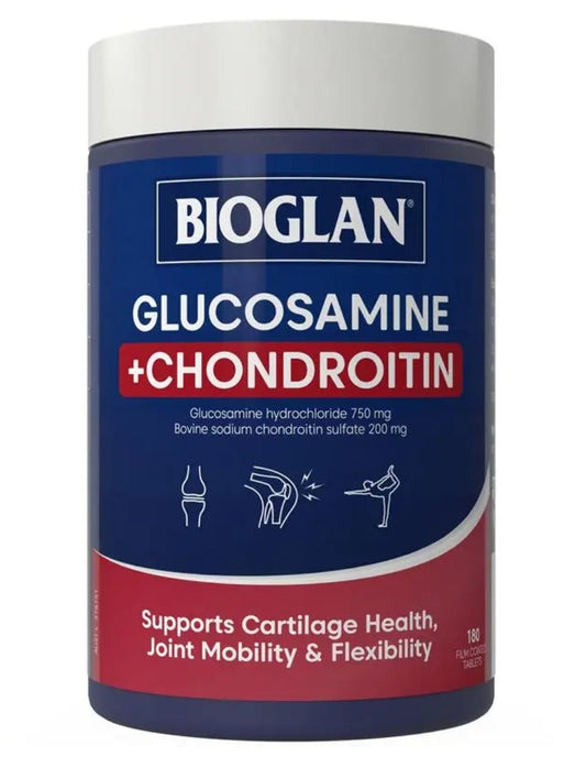 Bioglan Glucosamine + Chondroitin 180 Tablets - BeeVitamins
