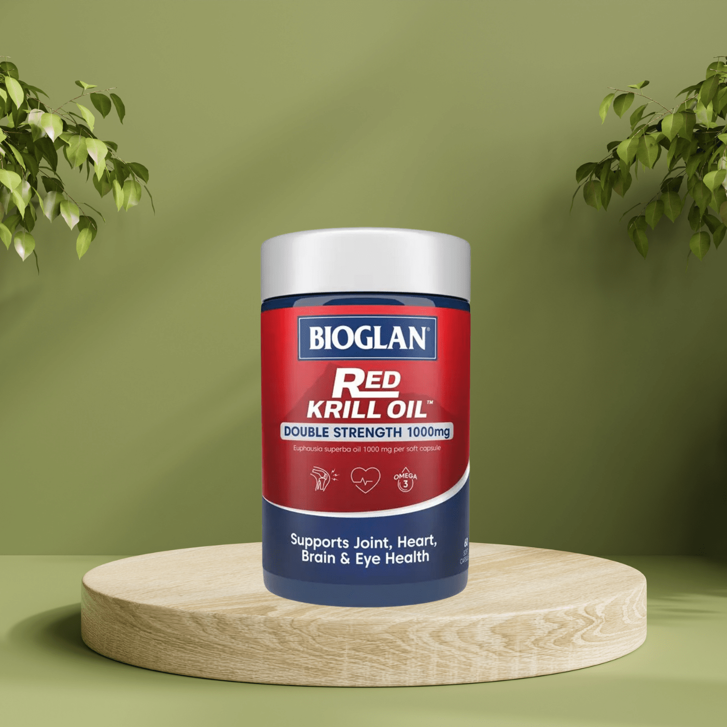 Bioglan Red Krill Oil 1000mg 60 Capsules - BeeVitamins