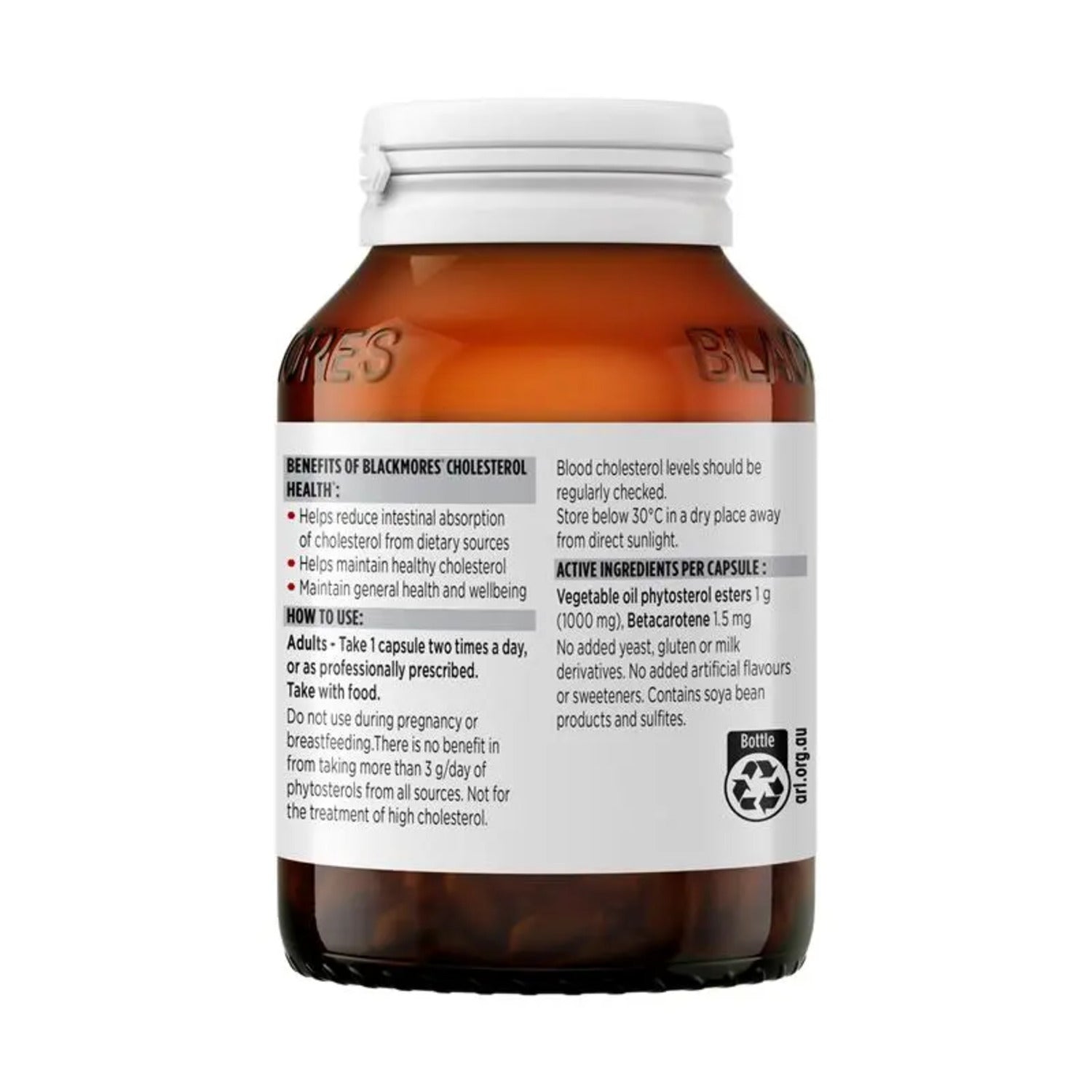 Blackmores Cholesterol Health 60 Capsules - BeeVitamins