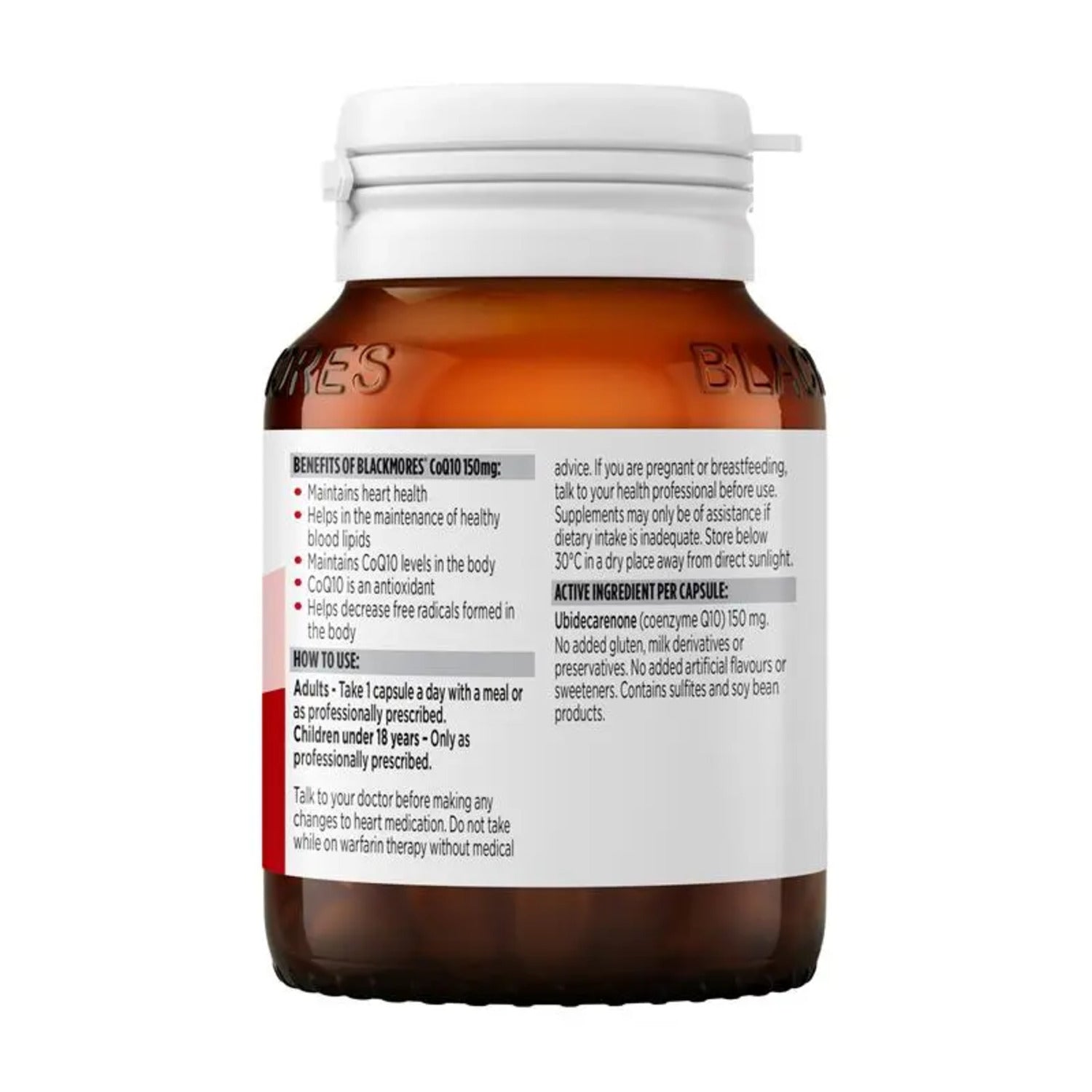 Blackmores CoQ10 150mg 30 Capsules - BeeVitamins