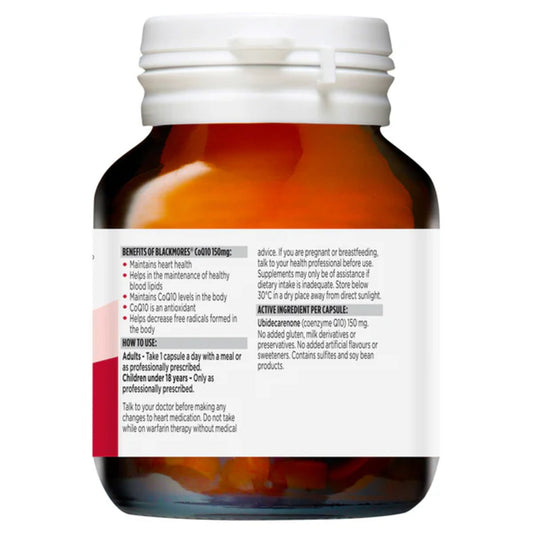 Blackmores CoQ10 150mg 90 Capsules - BeeVitamins