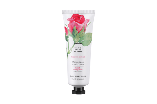 Blue Jacar Moisturising Hand Cream Rose & Pomegranate 75ml - BeeVitamins
